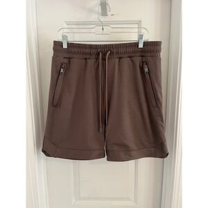 Maison Article Premium Essentials Mesh Shorts Mauve Brown